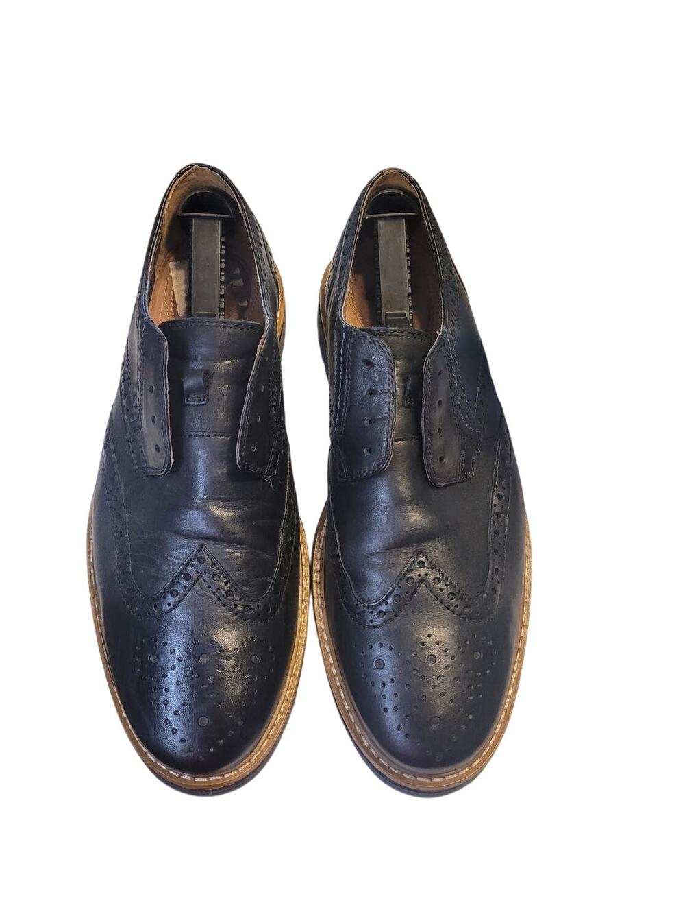 Clarks Garnet Limit Wingtip Brogue Oxfords Black Leather 11M